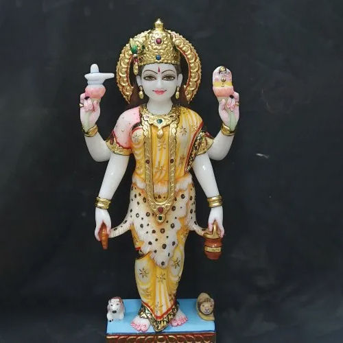 Indian 12 Inch Parvati Marble Statue