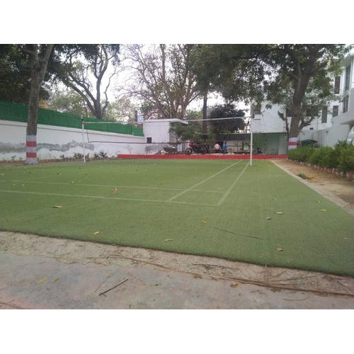 Green Badminton Artificial Turf Court