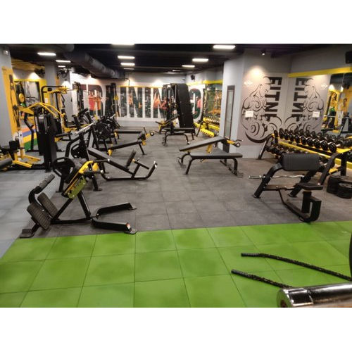 Multi Color Gym Natural Rubber Flooring Tile