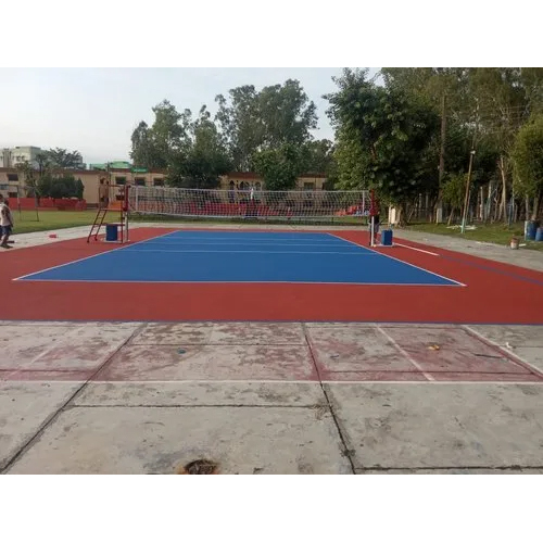 Synthetic Acrylic Volleyball Court
