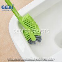 Anti Bacterial Two Side Bristles Toilet Brush With Rubber Grip