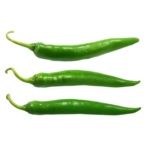 Green Chilly - Natural Shape | Vibrant Green Color, Rich Flavor Profile, Perfect for Culinary Use and Spice Blends