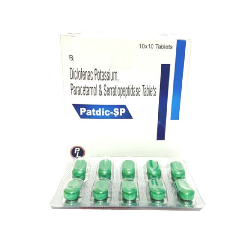 Diclofenac Potassium Paracetamol And Serratiopeptidase Tablets General Medicines