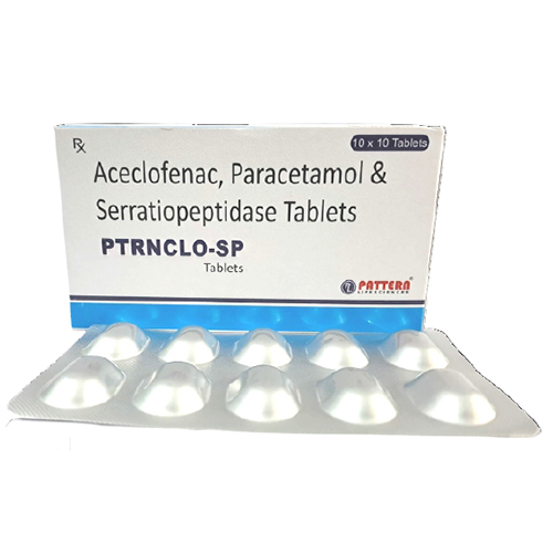 Aceclofenac Paracetamol And Serratiopeptidase Tablets
