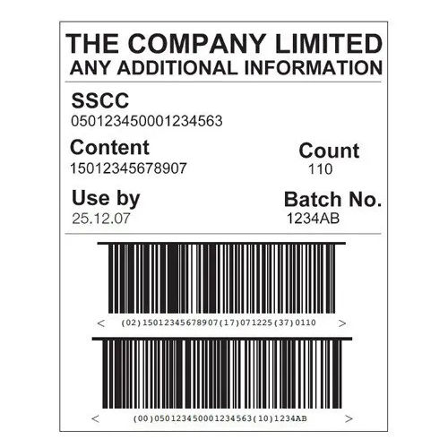 Logistics Barcode Label Application: Industrial