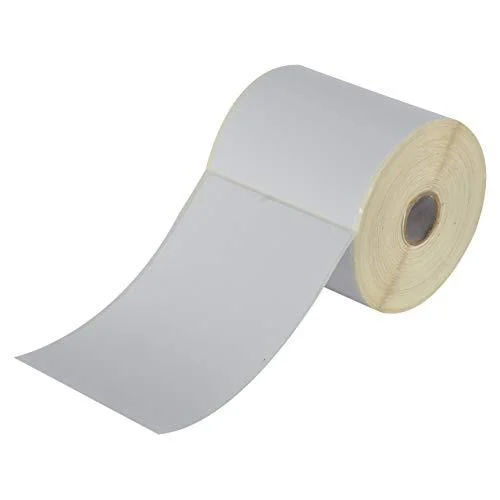 White Barcode Shipping Label