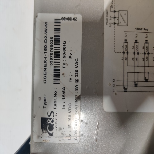 C/S ELECTRIC CSENEX-I-150-D2-W-M EARTH FAULT RELAY