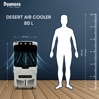 Dyanora 80 L Desert Air Cooler with InstaCool Technology (DY-CL80-01-BW)