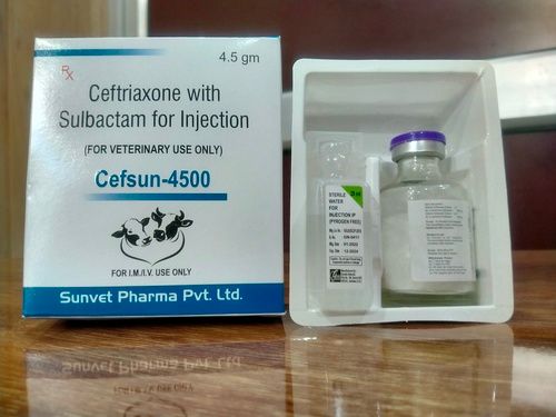 CEFTRIAXONE SULBACTAM 4500 MG VETERINARY INJECTION