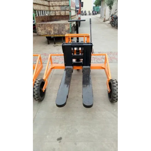 Yellow Rough Terrain Pallet Truck