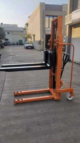 Yellow Hydraulic Manual Stacker