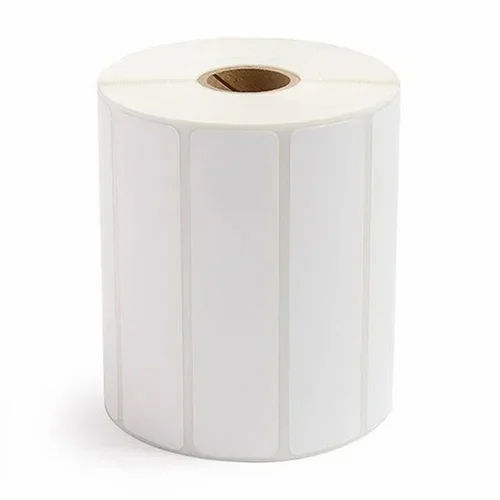 White 75 Mm X 25 Mm Thermal Self Adhesive Paper Label