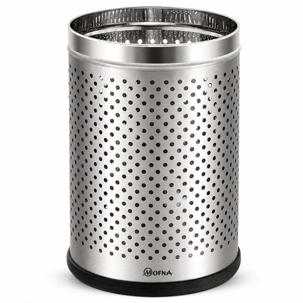 Open Tope Stainless Steel Perforated Dustbin - Application: Perfect For Offices