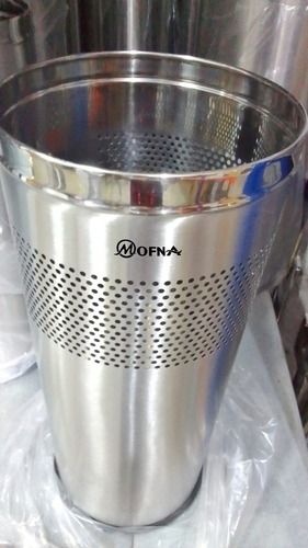 Steel Dustbin - Color: Silver