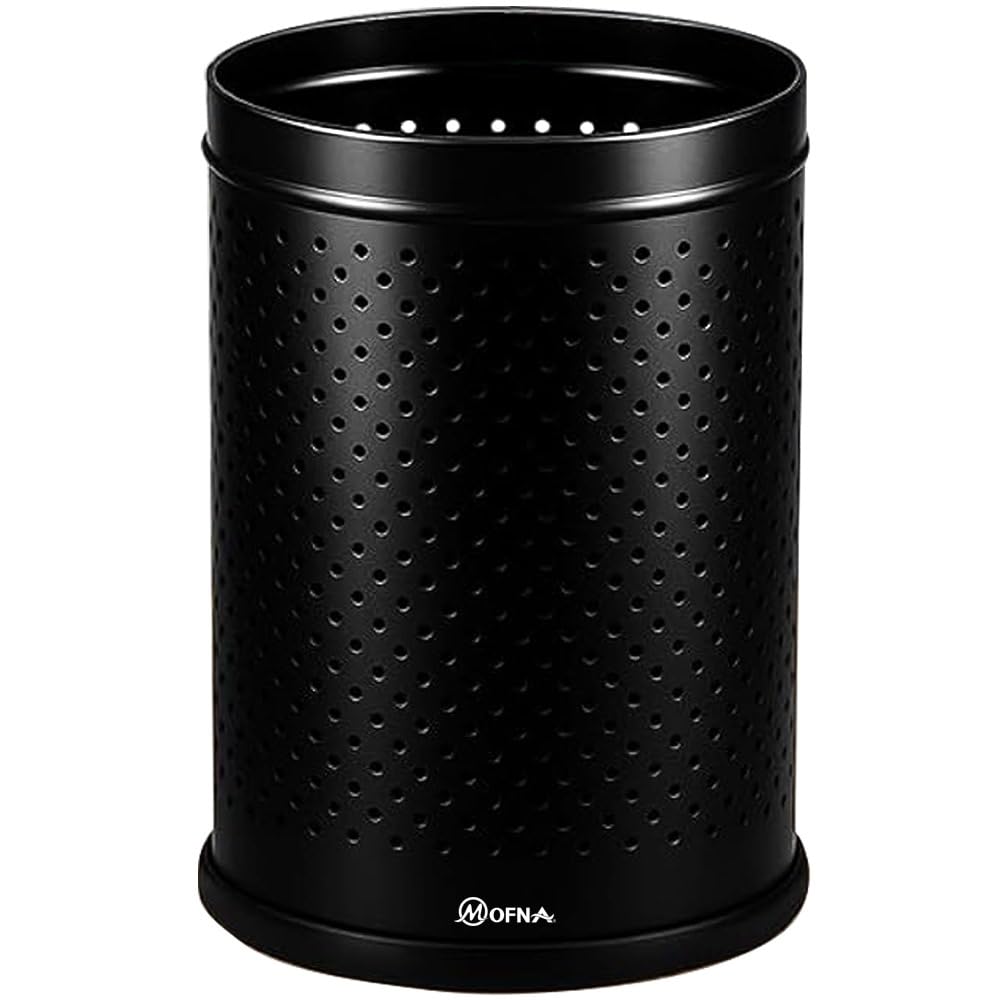 Mofna Stainless Steel Black Perforated Bin - Capacity: 5-10-18 Ltr
