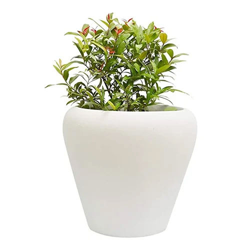 Polished White Planter Pot