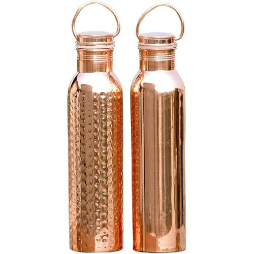 Mofna Copper Water Bottle - Color: Golden