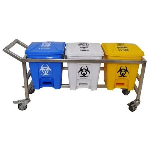 Different Available Mofna Bio Medical Waste Bin With Trolley