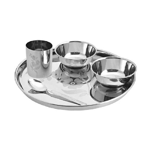 Mofna Stainless Steel Dinner Set - Color: Silver