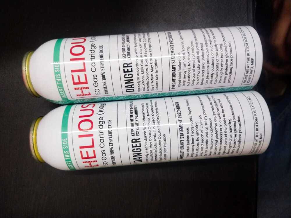 Industrial Ethylene Oxide Cartridges - High-Quality New White Design | Suitable for Industrial Use, Store in Dry Place