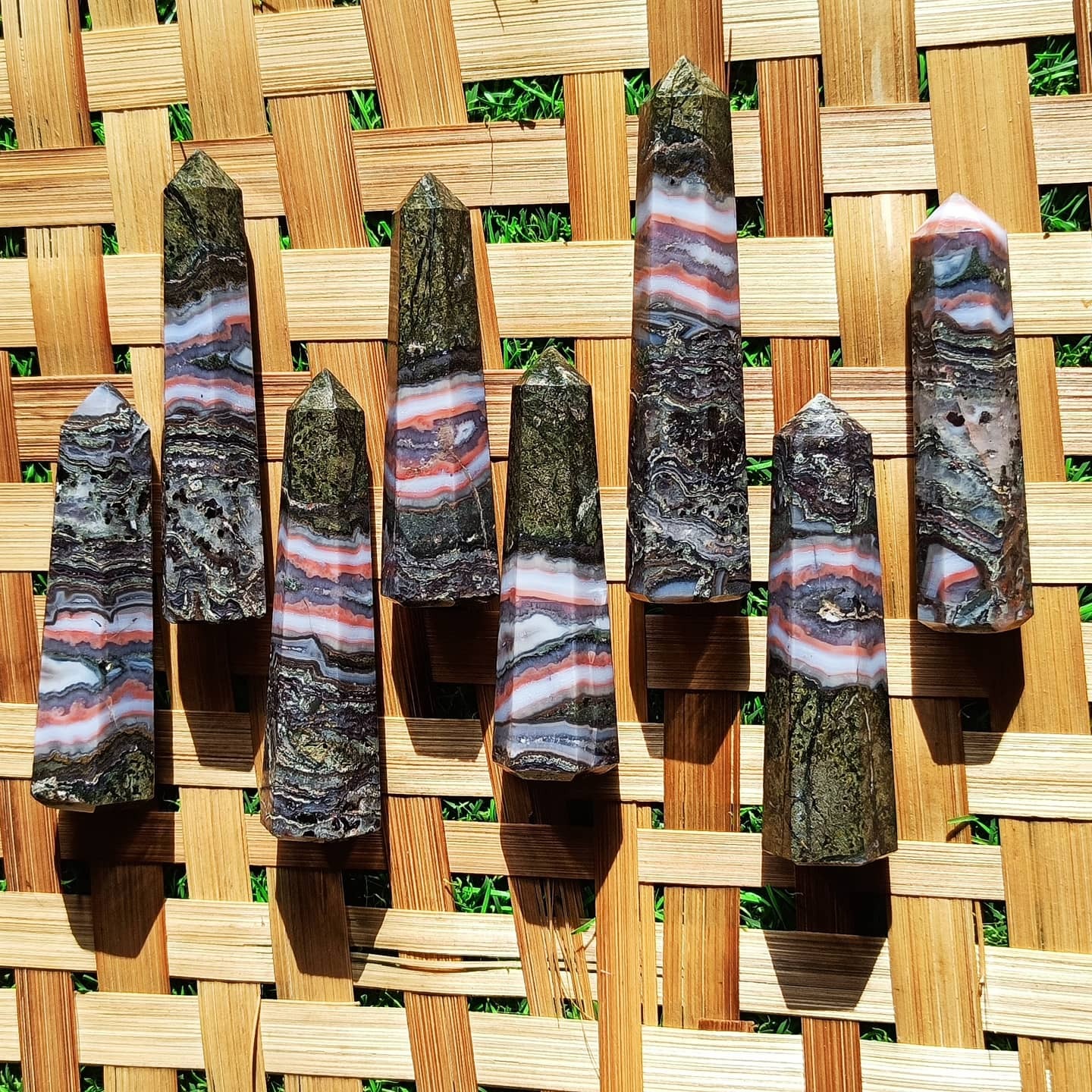 Amethyst lace Agate Pencil Point For Home Decoration