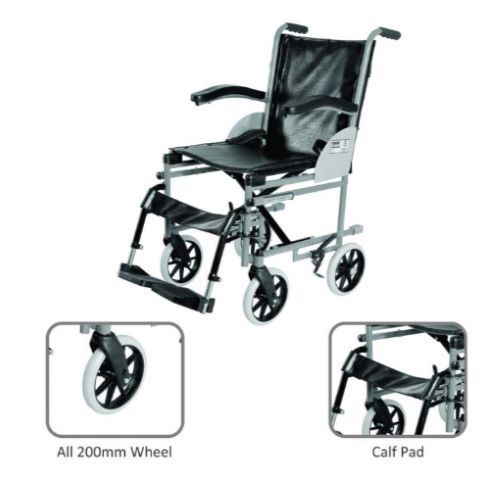 IMPERIO INSTITUTIONAL WHEELCHAIR WITH 200MM ALL WHEELS-2948