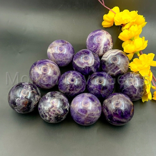 Chevron Amethyst Sphere For Home Decoration
