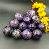 Chevron Amethyst Sphere For Home Decoration - Color: Multi
