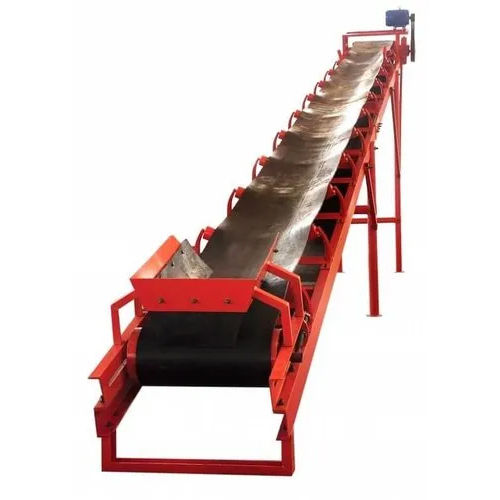 Rubber Belt Conveyor - Color: Red-Black