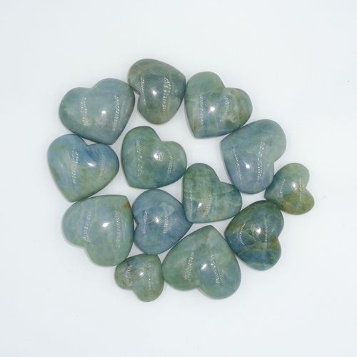 Light Green Aquamarine Hearts For Home Decoration