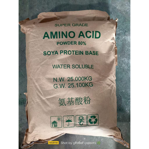 Amino Acid - Soya Protein Base Powder, Light Yellow Color | Industrial Grade, Dry Storage, Suitable for Industrial Applications