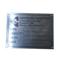Metal Stainless Steel Name Plate