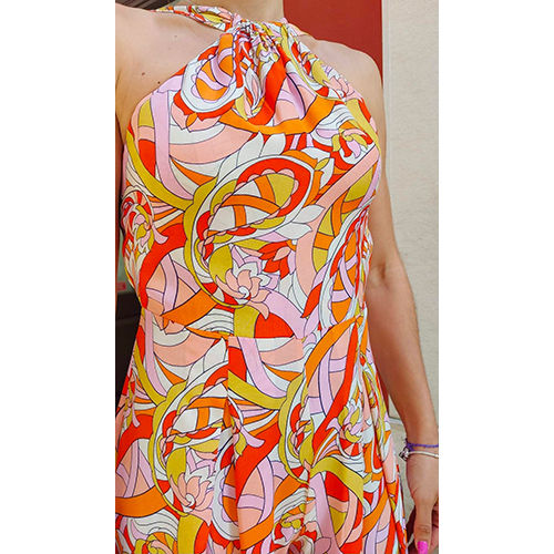 Multicolor Export Quality Rayon Print Fabric