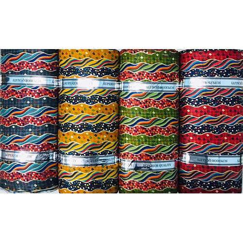 Rayon Precious Multicolor Shrink-Resistant Foil Print Fabric