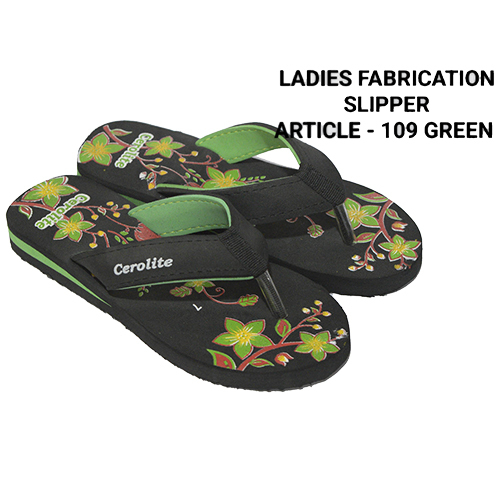 Green Ladies Copy Fabrication Slipper