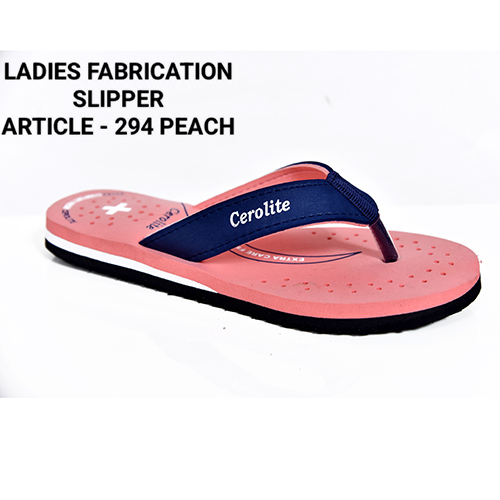 Peach Ladies Copy Fabrication Slipper