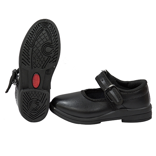 Ankle Black School Shoes