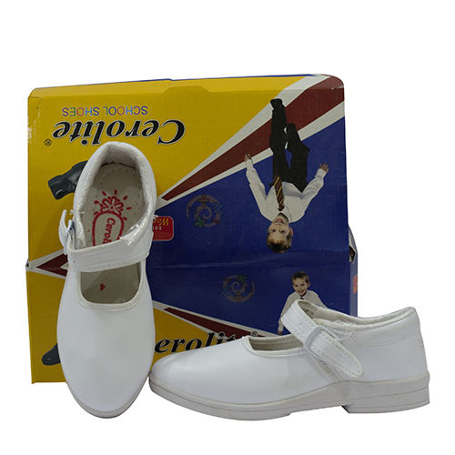 White Adx-White School Shoe