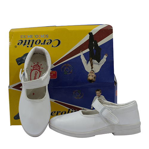 Adx-White School Shoe
