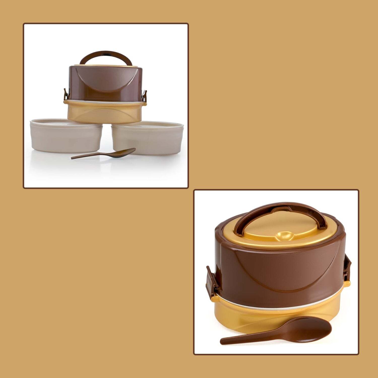 CLASSIC 2 LAYER LUNCH BOX AIRTIGHT LUNCH BOX (2406)