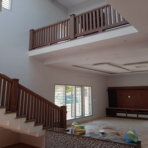 Brown Indoor Stair Railing at Best Price in Mysuru E3 Extrusion Inc