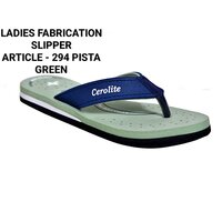 Pista Green Ladies Copy Fabrication Slipper