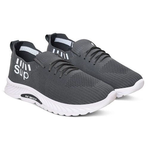 Mens Comfortable Sports Shoes - Leather Upper with EVA Material, Medium Heel Size, Available in Various Sizes