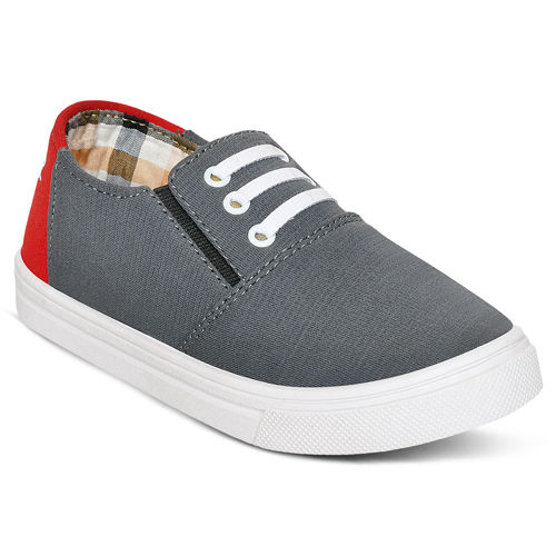 Washable Kids Grey Loafer Shoes