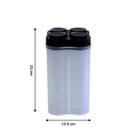 AIRTIGHT TRANSPARENT PLASTIC FOOD STORAGE 4 SECTION LOCK CONTAINER (0764)