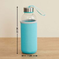 GLASS WATER BOTTLE (500 ML) WITH COVER (1199)