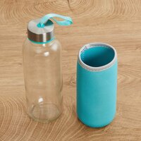 GLASS WATER BOTTLE (500 ML) WITH COVER (1199)