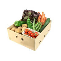 Vegetable Corrugated Box - Corrugated Cardboard, Custom Sizes Available , Built-in Vents For Air Circulation And Polished Finish