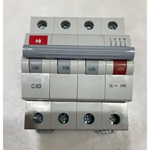 White 63A Tp With 100A Neutral Mcb Switch Specially For Reliance