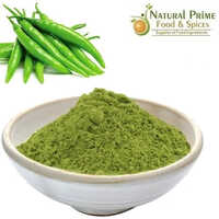 Dehydrated Green Chilli Powder - Green, Grade A, Raw Processing | Rich Aroma, Enhances Flavor For Curries, Sauces, And Soups